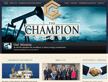 Tablet Screenshot of championgroup.com